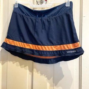 Womens Patagonia Raft and Run Skort Blue and Orange Size Small